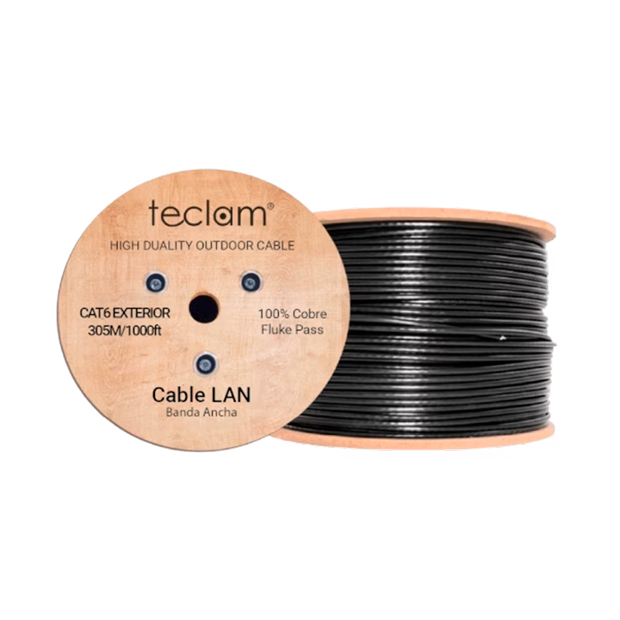 Cable UTP Cat6 exterior 100% cobre TECLAM
