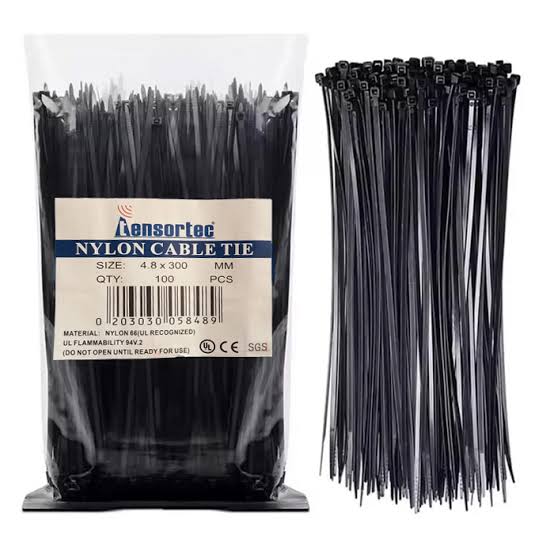 Funda de amarras negra plásticas 20x3.6 TE...
